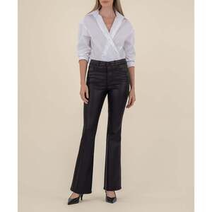 Kut from the Kloth Ana Coated High Rise Flare Size 1616 / Black
